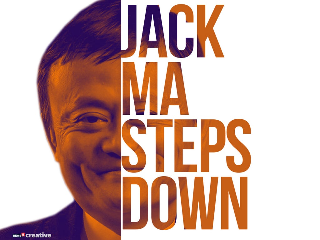 Jack Ma Steps down. Image: News18 Creative