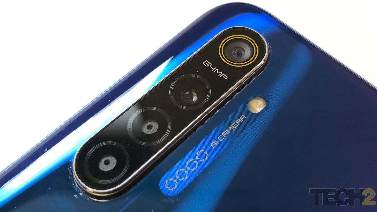 The Realme XT comes with a 64 MP primary camera + 8 MP ultrawide camera + 2 MP ultra macro camera + 2 MP depth sensor