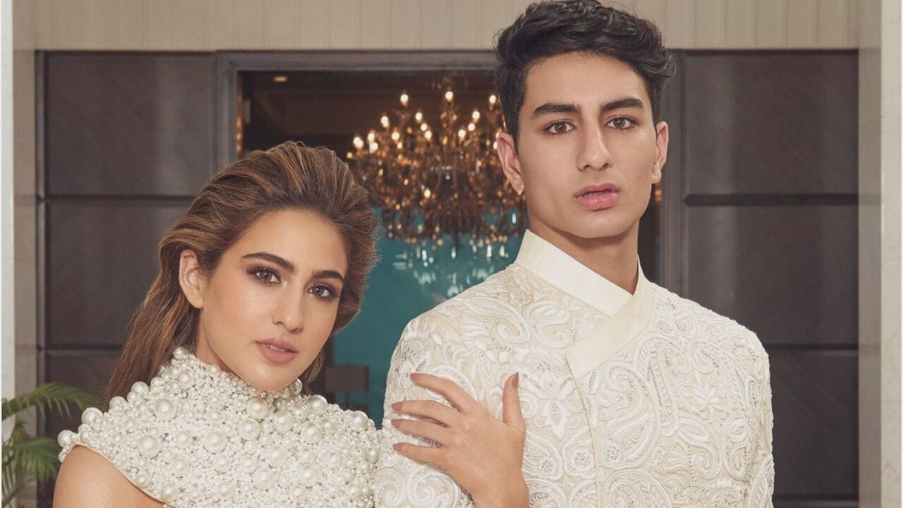 Sara Ali Khan Brother Ibrahim Pose Together For First Time On A