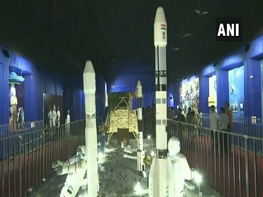 ISRO-themed Durga Puja pandal set up in Guwahati to celebrate 50 years of organisation and as tribute to Vikram Sarabhai ISRO-themed Durga Puja pandal set up in Guwahati to celebrate 50 years of organisation and as tribute to Vikram Sarabhai