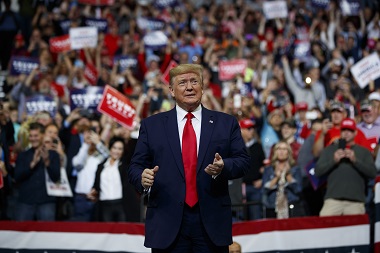 Donald Trump tries to turn impeachment probe into campaign asset during rally in Minneapolis; attacks rival Joe Biden, son Hunter Donald Trump tries to turn impeachment probe into campaign asset during rally in Minneapolis; attacks rival Joe Biden, son Hunter