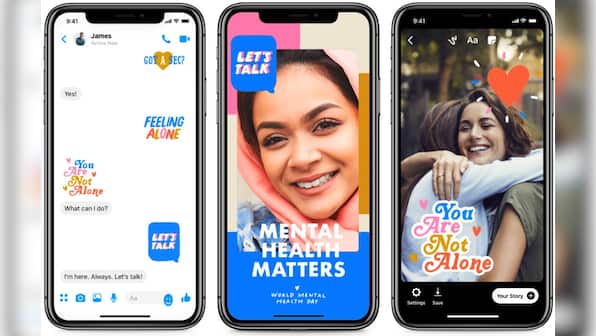 Facebook will donate $1 to a group of mental health organisations each time you use its new stickers