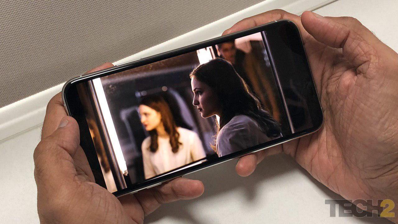 The 6.5-inch OLED display of the iPhone 11 Pro Max paired with powerful speakers makes for ideal Netflix binge sessions. Image: tech2
