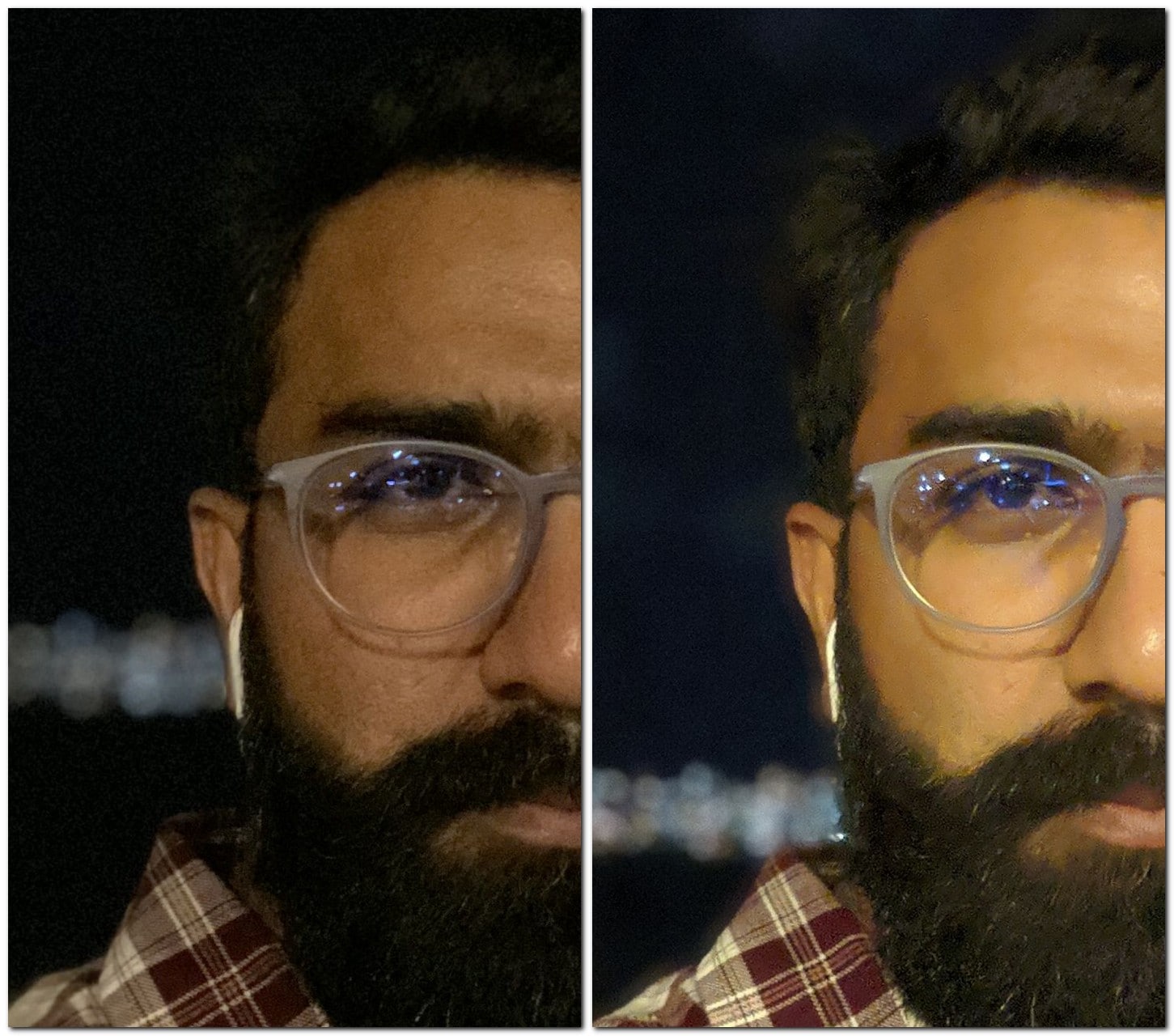 100 percent crop of the above image taken from the iPhone 11 Pro Max (left) and the Google Pixel 3XL (right). Image: tech2