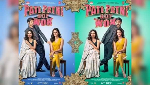 Pati Patni Aur Woh: Kartik Aaryan oscillates between Bhumi Pednekar and Ananya Panday in first full cast posters
