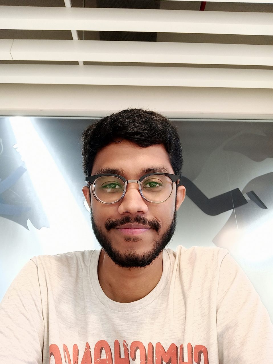 Selfie with the Redmi Note 8 Pro.