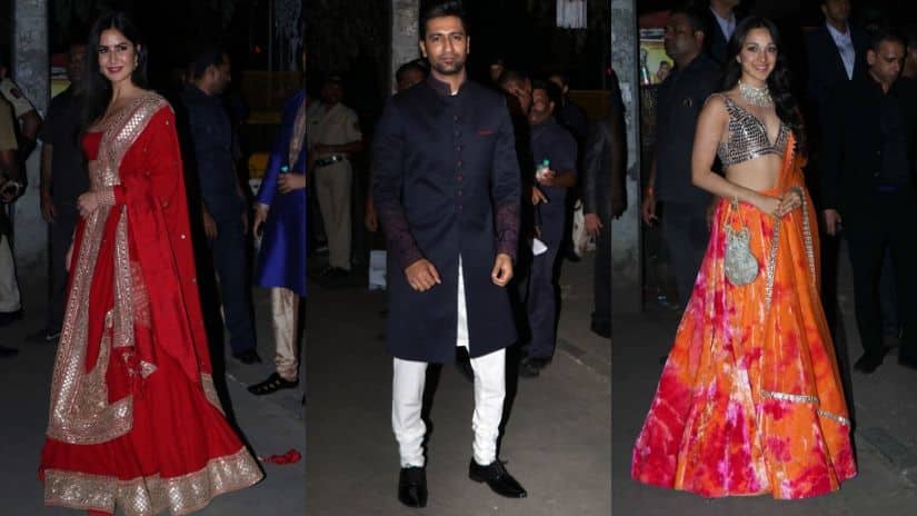 (left to right) Katrina Kaif, Vicky Kaushal and Kiara Advani