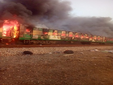 Pakistan fire: 73 killed, several others injured in Liaqatpur after blaze breaks out in three coaches of Karachi-Rawalpindi Tezgam Express Pakistan fire: 73 killed, several others injured in Liaqatpur after blaze breaks out in three coaches of Karachi-Rawalpindi Tezgam Express