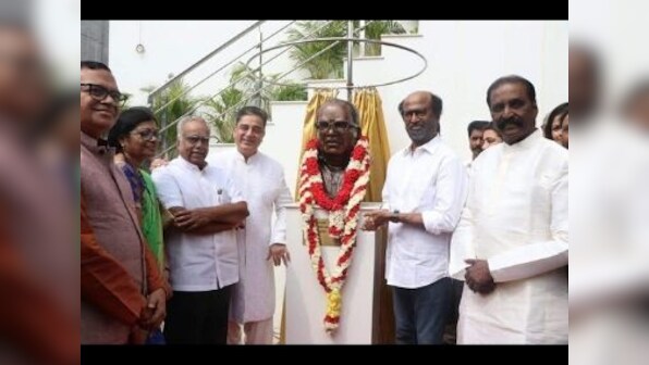 Rajinikanth, Kamal Haasan unveil their mentor and noted director K Balachander’s statue in Chennai