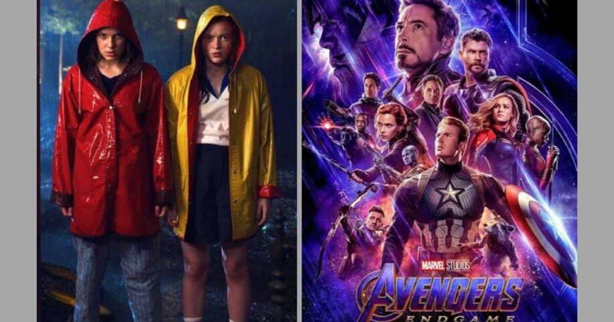Stranger Things (left) and Avengers: Endgame (right) win top honours at the People’s Choice Awards. Image from Twitter