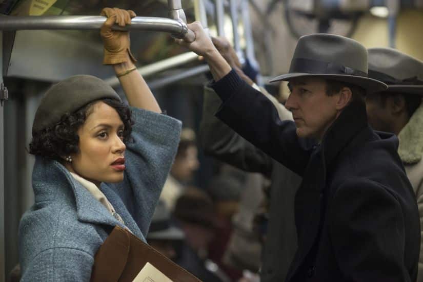 Gugu Mbatha-Raw and Edward Norton in a still from Motherless Brooklyn