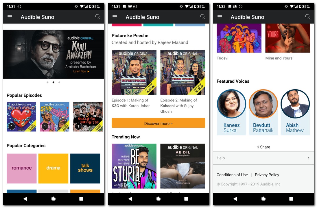 Audible Suno free digital audio service launched on Android; to kick ...