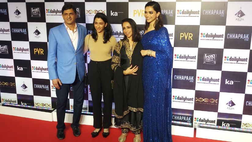 Deepika’s family were also present to extend their support to the actress and first-time producer