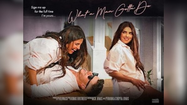 Jonas Brothers single What A Man Gotta Do recreates retro Hollywood movies with Priyanka Chopra, Sophie Turner