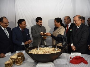 Budget 2020-21 document printing starts with 'halwa' making tradition; Nirmala Sitharaman hosts ceremony Budget 2020-21 document printing starts with 'halwa' making tradition; Nirmala Sitharaman hosts ceremony