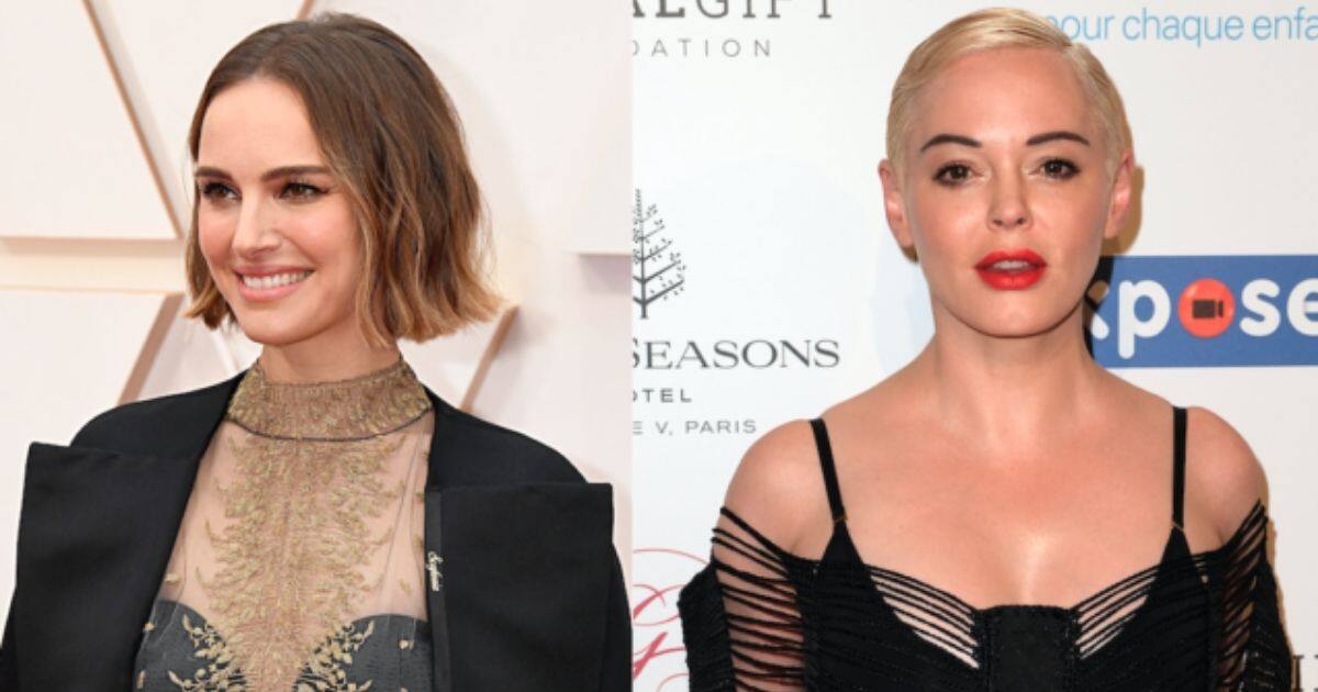 Natalie Portman (left) and Rose McGowan. Image from Twitter