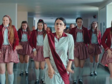 Angrezi Medium song Nachan Nu Jee Karda shows a homesick Radhika Madan break into Bhangra with schoolmates Angrezi Medium song Nachan Nu Jee Karda shows a homesick Radhika Madan break into Bhangra with schoolmates