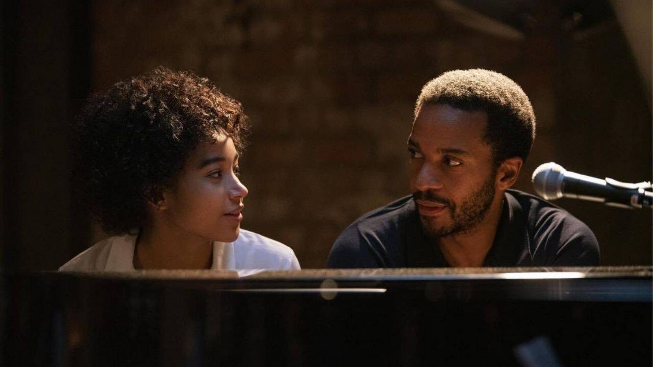 Andre Holland (left) and Amandla Stenberg in a still from The Eddy. Image from Twitter