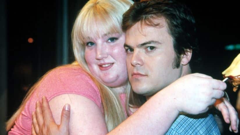 Gwyneth Paltrow and Jack Black in Shallow Hal. Image from Twitter