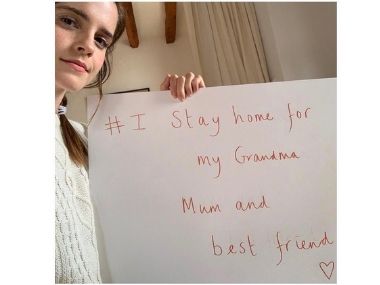 Coronavirus Outbreak: Emma Watson takes up #IStayHomeFor challenge for her 'grandma, mum and best friend' Coronavirus Outbreak: Emma Watson takes up #IStayHomeFor challenge for her 'grandma, mum and best friend'
