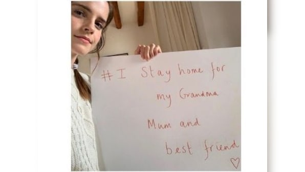 Coronavirus Outbreak: Emma Watson takes up #IStayHomeFor challenge for her 'grandma, mum and best friend'