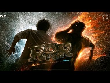 Water Hand In Rrr RRR motion poster, title logo out; Ram Charan, Jr NTR's elemental ...