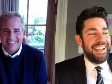 The Office stars John Krasinski, Steve Carell reunite over video chat for NBC show's 15th anniversary during lockdown The Office stars John Krasinski, Steve Carell reunite over video chat for NBC show's 15th anniversary during lockdown