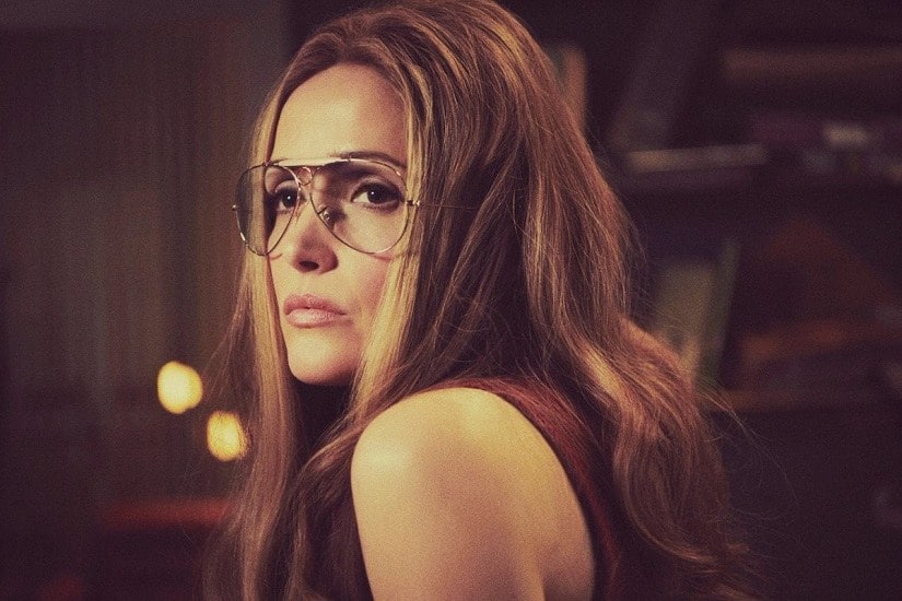 Rose Byrne in a still from Mrs. America