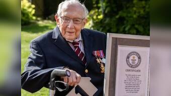 Coronavirus Outbreak: Tom Moore, aged 99, becomes oldest person to top Britain's music chart after world fundraising record