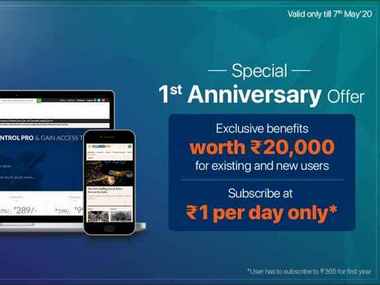 As Moneycontrol Pro turns 1, a note to readers from the Opinion Team As Moneycontrol Pro turns 1, a note to readers from the Opinion Team