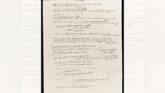 Bob Dylan's 1996 manuscript containing Blonde on Blonde lyrics valued at $19,000 in sale
