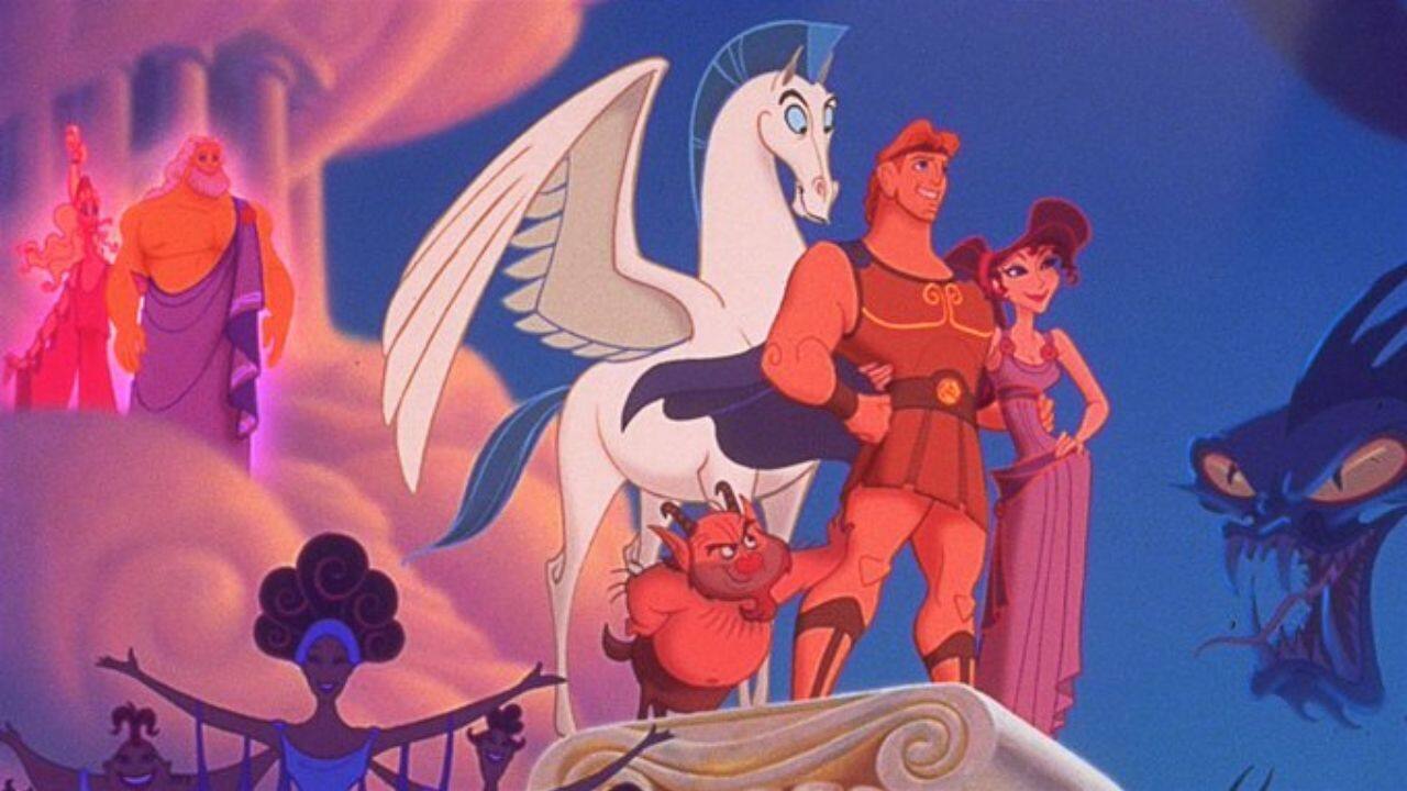 A still from Disney 1997 classic Hercules 