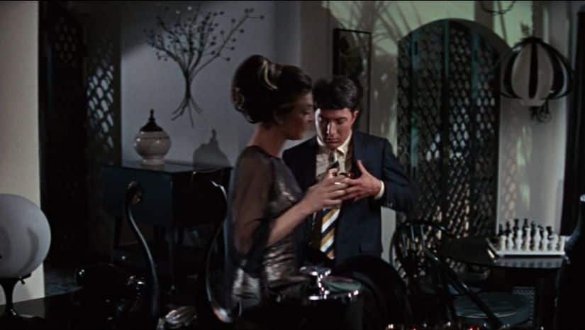 In frame: Mrs Robinson with Benjamin