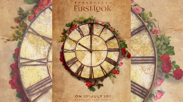 Prabhas 20 official title, first look to be unveiled on 10 July, actor announces on Instagram Prabhas 20 official title, first look to be unveiled on 10 July, actor announces on Instagram