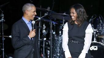 Barack Obama to feature as guest on wife Michelle's Spotify podcast debut on 29 July