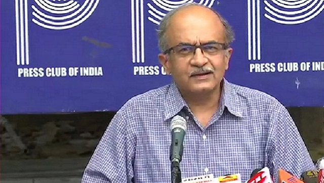 'Doesn't mean I have accepted SC verdict': Prashant Bhushan pays Re 1 fine, says he will file review petition 'Doesn't mean I have accepted SC verdict': Prashant Bhushan pays Re 1 fine, says he will file review petition