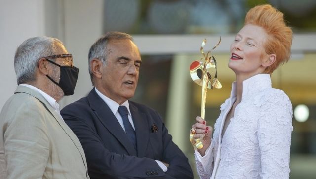 Venice Film Festival: Tilda Swinton, Pedro Almodovar, Daniele Luchettia urge reopening of theatres Venice Film Festival: Tilda Swinton, Pedro Almodovar, Daniele Luchettia urge reopening of theatres