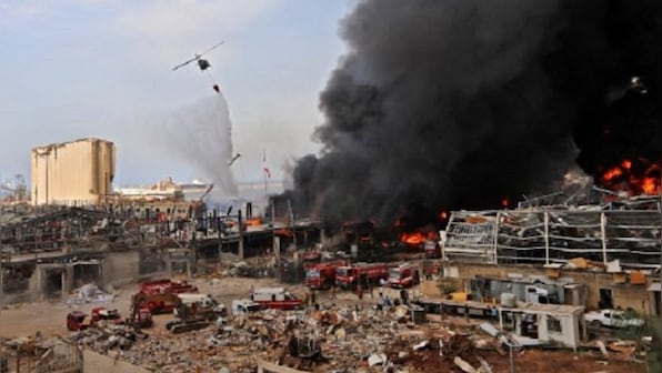 Fire breaks out at Beirut port a month after deadly blast killed 190; army helicopters to join fire-fighting ops