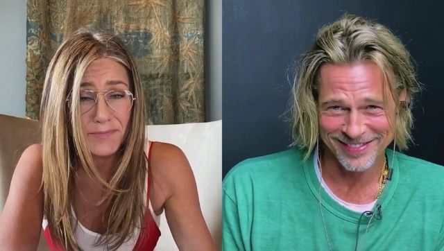 Jennifer Aniston, Brad Pitt recreate iconic scene from 1982 film Fast Times at Ridgemont High during table read Jennifer Aniston, Brad Pitt recreate iconic scene from 1982 film Fast Times at Ridgemont High during table read