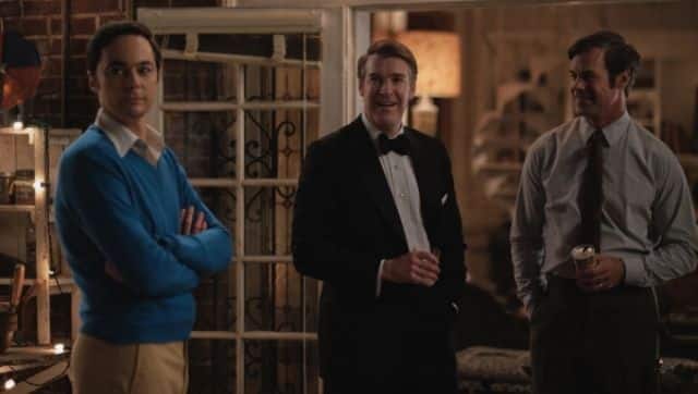 Michael (far left, played by Jim Parsons), thrives on self-doubt and loathing while still appearing as the perfect friend on the outside