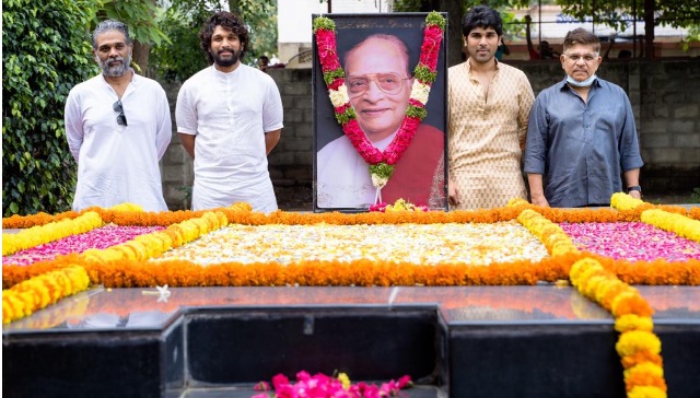 Allu Arjun inaugurates Allu Studios in Hyderabad on grandfather Allu Ramalingaiah's birth anniversary Allu Arjun inaugurates Allu Studios in Hyderabad on grandfather Allu Ramalingaiah's birth anniversary