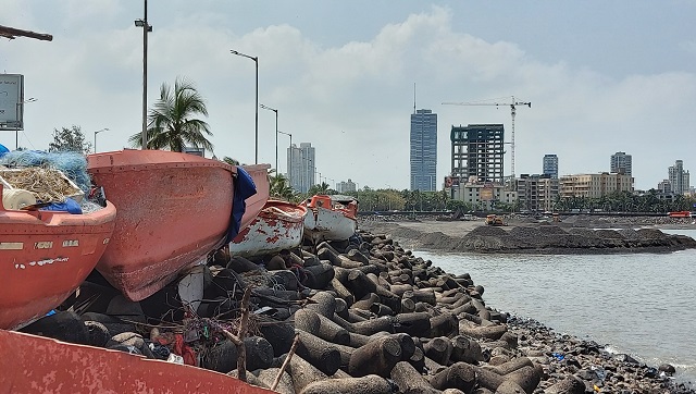 Mumbai's fisherfolk, already facing low income, fear losing boat parking space to Coastal Road Project Mumbai's fisherfolk, already facing low income, fear losing boat parking space to Coastal Road Project