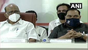 Ex-BJP leader Eknath Khadse joins NCP in ceremony attended by Sharad Pawar, Jayant Patil