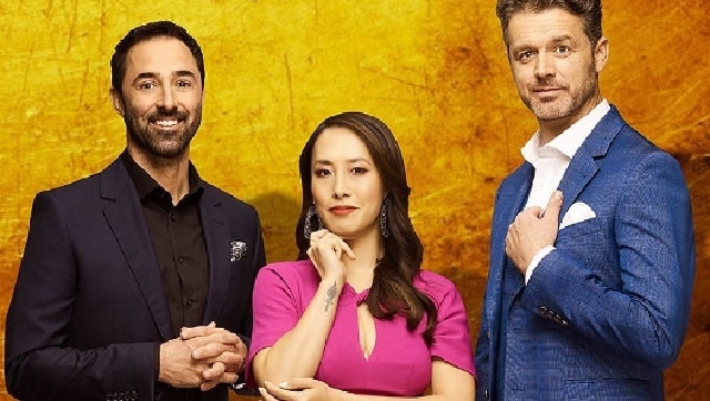 left to right Andy Allen, Melissa and Jock are back as teh judges of Masterchef Australia