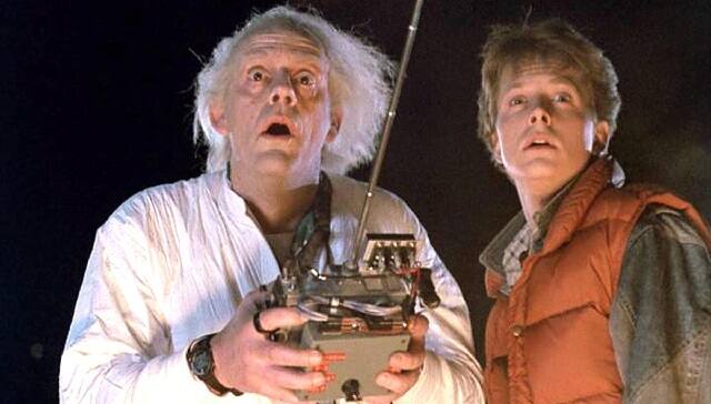 A still from Back to the Future
