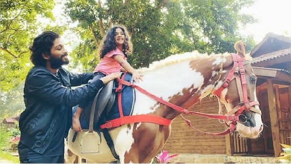 Allu Arjun shares reprised version of Anjali Anjali, featuring daughter Allu Arha on her birthday