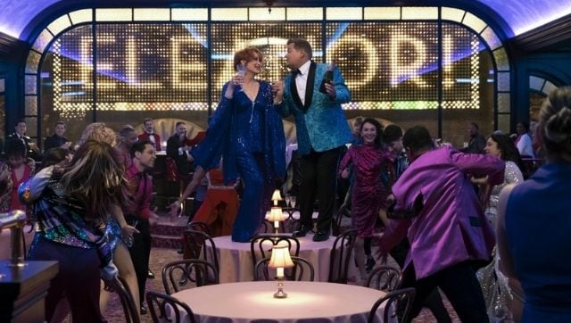 Meryl Streep (left) and James Corden in The Prom