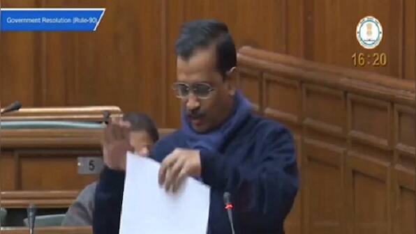 Arvind Kejriwal, AAP MLAs tear copies of farm laws in Delhi Assembly; Opposition decries 'cheap theatrics'