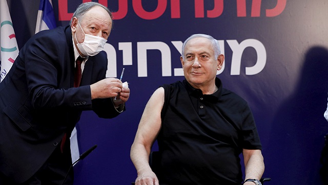 Benjamin Netanyahu receives COVID-19 vaccine on live TV as Israel kicks off mass inoculation drive Benjamin Netanyahu receives COVID-19 vaccine on live TV as Israel kicks off mass inoculation drive