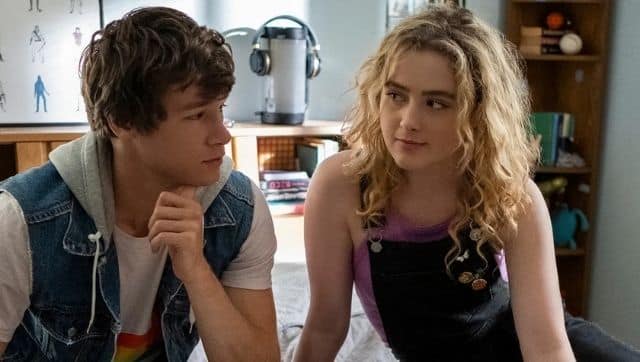 Kyle Allen and Kathryn Newton in a still from The Map of Tiny Perfect Things. Image from Twitter